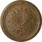Ekena Millwork Luton Ceiling Medallion (Fits Canopies up to 1 1/8"), Hand-Painted Rubbed Bronze, 15 3/4"OD x 5/8"P CM16LURZS - alternate 1
